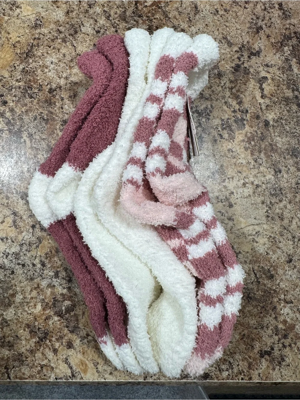 Cuddl Duds plush fill lounge socks 3 Pair NWT